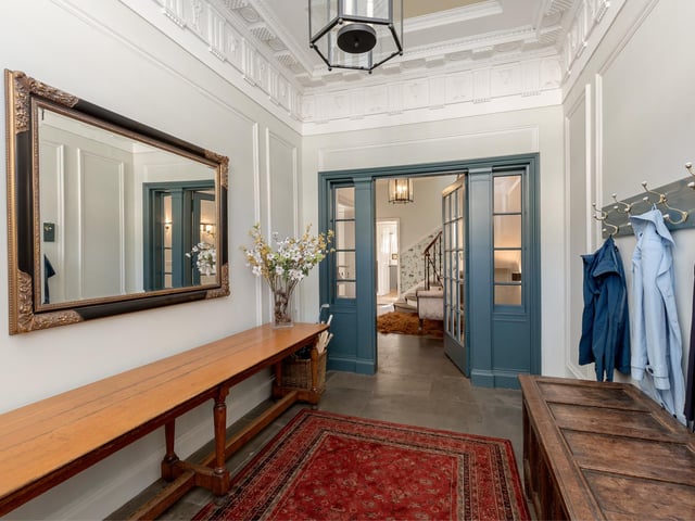 Of the interior, Sandra says: “It did need a degree of upgrading and redecoration but you could see the potential. In terms of renovation, we kept it cosmetic, with a new kitchen, and we replaced the existing bathrooms and added a shower room on the top floor.”