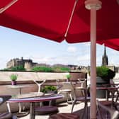 Rooftop views from the closed museum restaurant