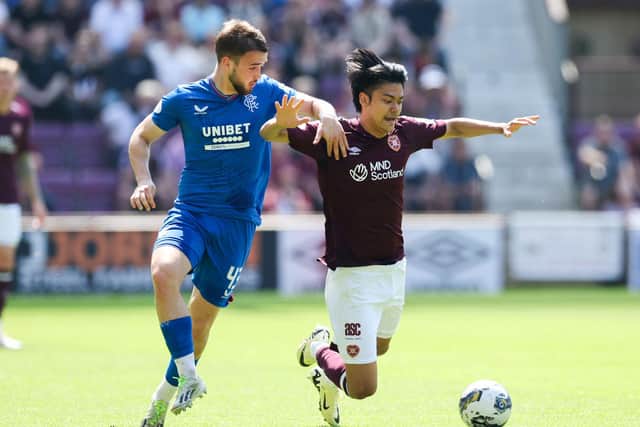 Rangers' Nico Raskin in action against Hearts - no promises he won't be sold (Photo by Roddy Scott / SNS Group)
