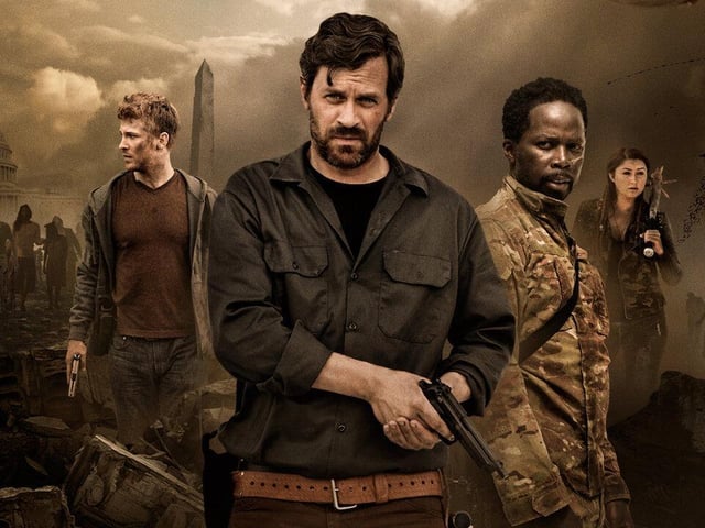 With American's population decimated by a zombie plague, one of the final remaining groups attempt to take another survivor to the last working virology lab.