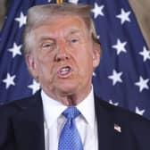 President-elect Donald Trump speaks during a news conference at Mar-a-Lago. Picture: AP Photo/Evan Vucci