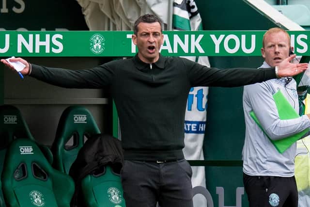 Hibernian manager Jack Ross will have to look elsewhere for reinforcements after losing out on Scott Fraser. Photo: Ross Parker / SNS Group