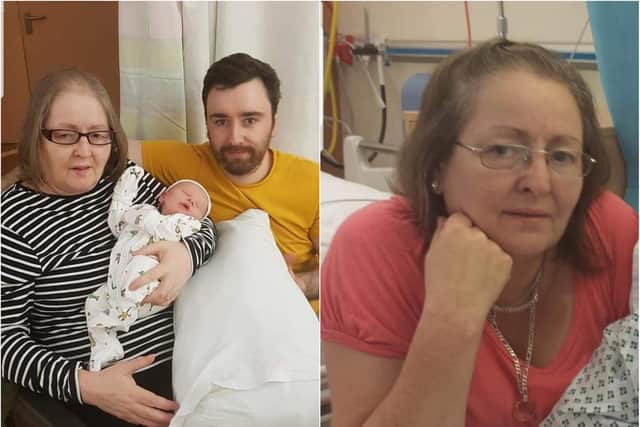 Margaret Laidlaw with her son, Iain and her grandson Lewis (Iain's son).