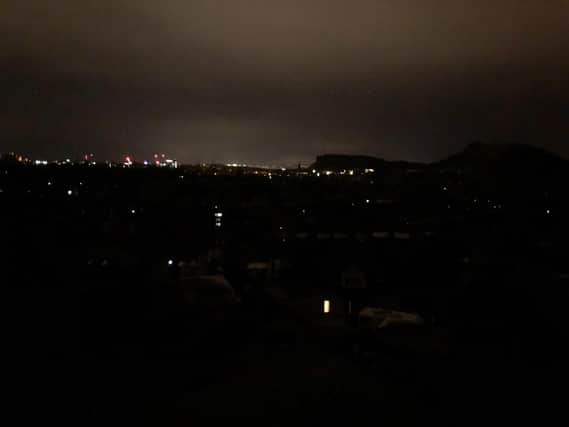 Edinburgh residents have described how the city was plunged into a "blackout" following a power outage.