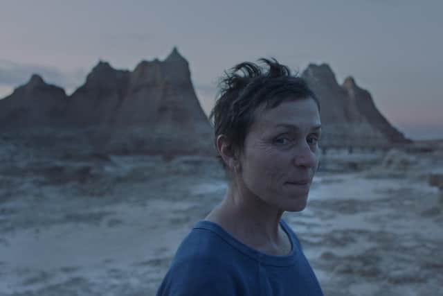 Frances McDormand in Nomadland PIC: Courtesy of Searchlight Pictures