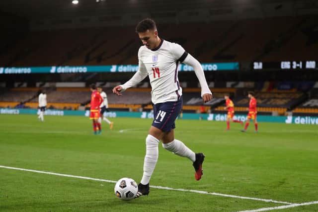 Lee Buchanan in action for England under-21s. Picture: Getty