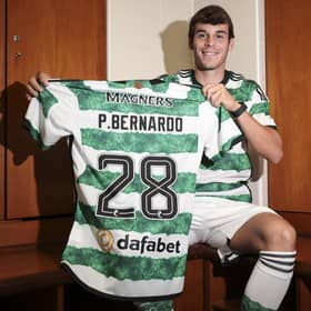 New Celtic signing Paulo Bernardo is pictured after joining on a season-long loan from Benfica.