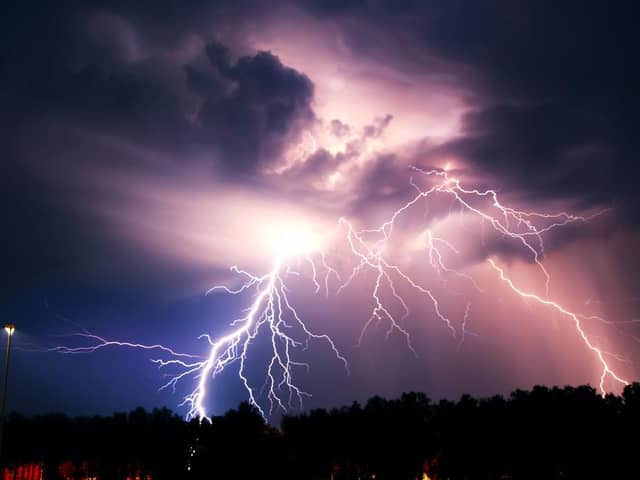 Numerous Met Office yellow weather warnings for thunderstorms are in place for the UK this week, as heavy rain, thunder and lightning are set to hit (Photo: Shutterstock)