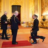 Sir Lewis Hamilton is made a Knight Bachelor by the Prince of Wales at Windsor Castle. Hamilton has been knighted in recognition of a glittering career in Formula One
