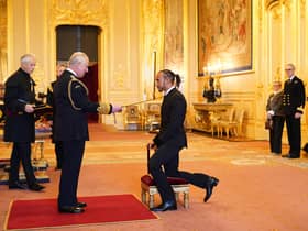 Sir Lewis Hamilton is made a Knight Bachelor by the Prince of Wales at Windsor Castle. Hamilton has been knighted in recognition of a glittering career in Formula One