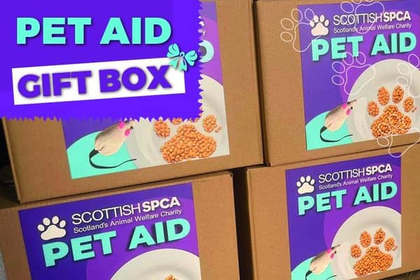 Through Pet Aid, the Scottish SPCA provides essential food supplies for animals through a network of food banks