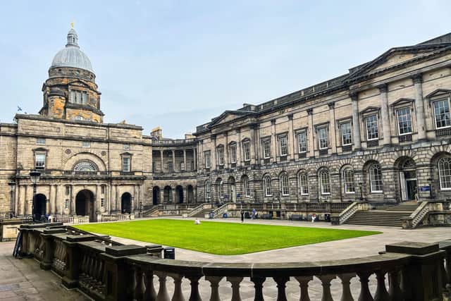 The lush green view at the Old College at University of Edinburgh. There are concerns the signing of a 'friendship deal' with a Taiwan city could spark a backlash from China, including the blocking of all visas for students studying in universities across Scotland. Picture: Getty Images