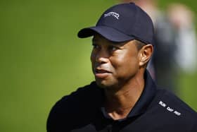 Tiger Woods pictured during a practice round for this week's Genesis Invitational at Riviera Country Club in Pacific Palisades, California. Picture: Ronald Martinez/Getty Images.