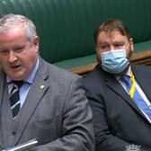 SNP Westminster leader Ian Blackford said there was a 'sharp difference' between the Scottish and Westminster government's communications during the pandemic.