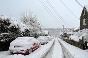 A view of the Loxley area of Sheffield after heavy snow overnight.