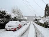 A view of the Loxley area of Sheffield after heavy snow overnight.