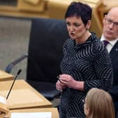 Justice Secretary Angela Constance, pictured with First Minister John Swinney, has branded the call for tougher measures to tackle knife crime as 'misplaced'. (Picture: Jeff J Mitchell/Getty Images)