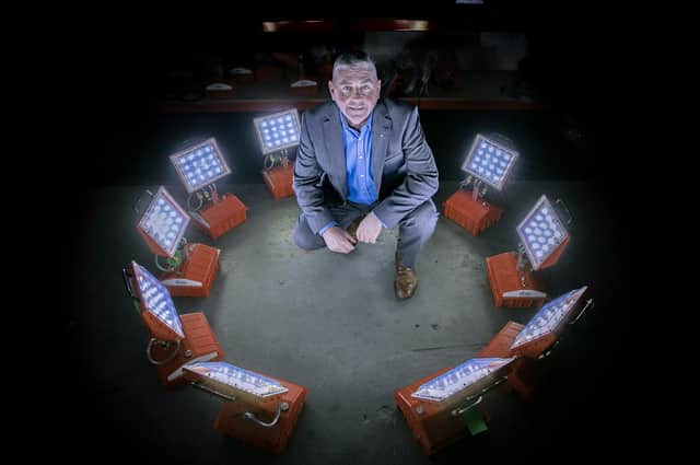 Scot Borland, managing director of Aberdeen-based BME, has high hopes for his industrial lighting products. Picture: Rory Raitt