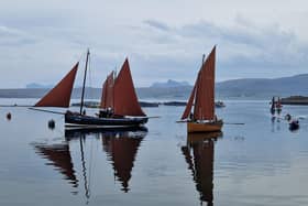 Herring boats arrive at Tanera Mor in the Summer Isles. PIC: A Campsie.