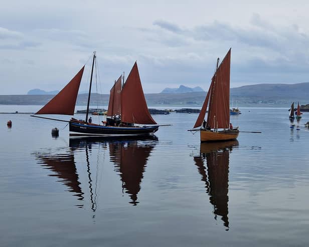 Herring boats arrive at Tanera Mor in the Summer Isles. PIC: A Campsie.