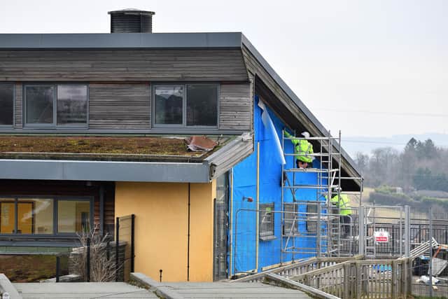 Falkirk Council says investigations into the damage uncovered "wider defects". Pic: Michael Gillen