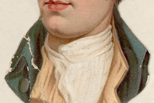 Scottish poet and writer of traditional Scottish folk songs Robert Burns (1759 - 1796). (Photo by Hulton Archive/Getty Images)