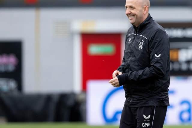 Assistant-manager Gary McAllister took charge of Rangers in the Europa League play-off round second leg match against Alashkert in Yerevan. (Photo by Alan Harvey / SNS Group)
