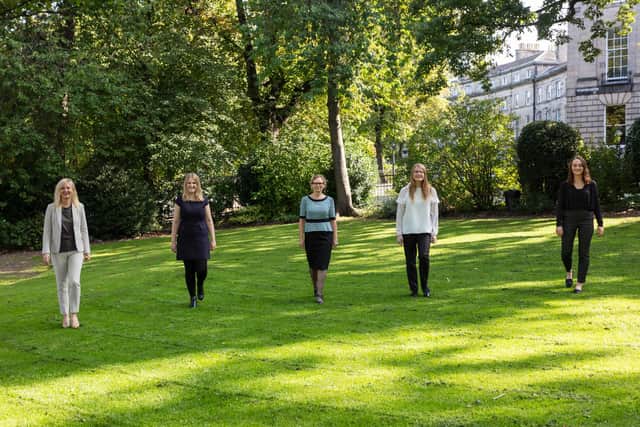 New faces: Karen Sutherland, Sandra Kristoffersson, Beverley Cottrell, Nadia Inglis and Rhian Mackay