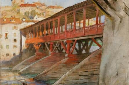 Bassano Bridge, Venice, by Charles Mackie