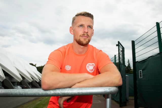 Stephen Kingsley is performing a slightly different role for Hearts this season.