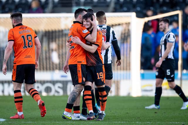 Dundee United landed a huge blow on St Mirren. (Photo by Ross MacDonald / SNS Group)