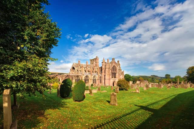 Melrose Abbey in the Scottish Borders is among more than 50 properties cared for by historic Environment Scotland which are currently closed to the public while assessments of their condition are carried out. Picture: Getty Images