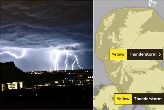 Heavy downpours and flooding are expected in places across the country on Thursday between 10am and 8pm.