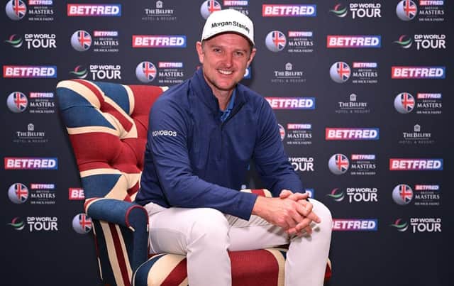 Justin Rose poses for a portrait prior to the Betfred British Masters hosted by Sir Nick Faldo at The Belfry. Picture: Ross Kinnaird/Getty Images.