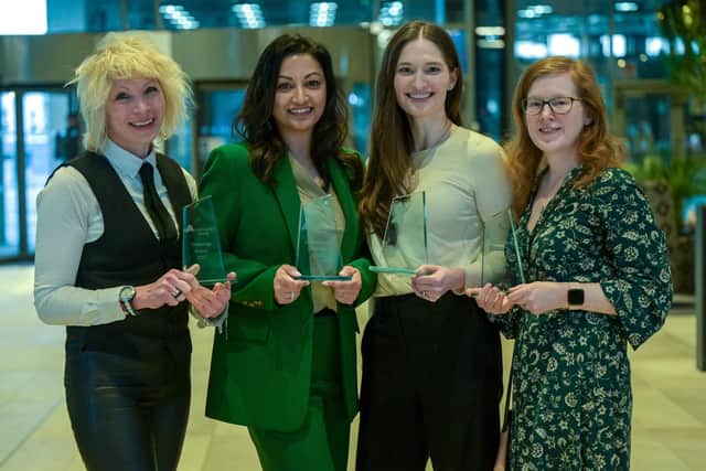 Stella Smith, founder of Pirkx; Beena Sharma, founder of Carbon Capture Utilisation International; Katherine Gunderson, founder of Grand Bequest; Caroline Laurenson, founder of TL Tech. Picture: Sandy Young Photography
