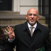 Conservative Party chairman Nadhim Zahawi leaves CCHQ in London. Picture: Leon Neal/Getty Images