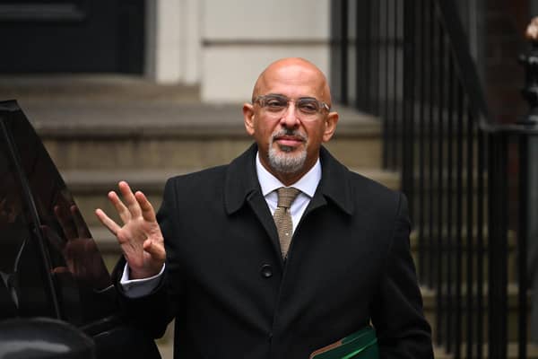 Conservative Party chairman Nadhim Zahawi leaves CCHQ in London. Picture: Leon Neal/Getty Images
