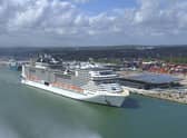 MSC Virtuosa arrives into Southampton. (Photo: MSC Cruises, Blue Harbour)