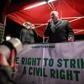 People like RMT union leader Mick Lynch, rather than politicians, speak for many on the left (Picture: Leon Neal/Getty Images)