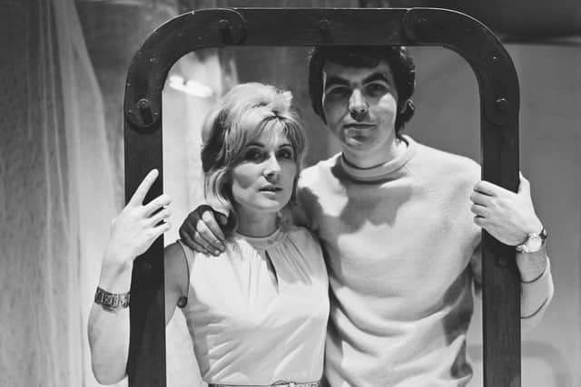 The young Kenwright with actress Virginia Stride in London in January 1971 (Picture: Evening Standard/Hulton Archive/Getty Images)
