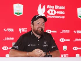 Shane Lowry talks during a press conference prior to the Abu Dhabi HSBC Championship at Yas Links. Picture: Photo by Oisin Keniry/Getty Images.