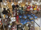 Customers at Ye Olde Christmas Shoppe have been snapping up all sorts of Scottish-themed baubles and trinkets -- including novelty waving Queen decorations, which are now sold out. Picture: Ilona Amos