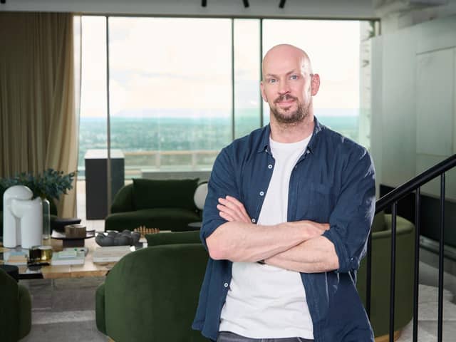 James Watt at his home in London ahead of the launch of Social Tip, a new app platform designed by Watt to reward people for posting about the brands they love (Photo by Ed Hill/PA Media Assignments)