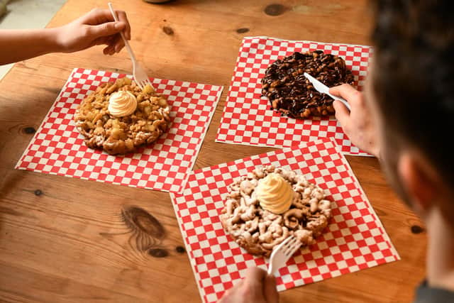 Funnel cake selection