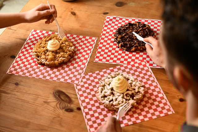 Funnel cake selection