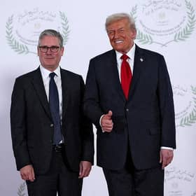 Prime Minister Keir Starmer poses with US President Donald Trump last October (Picture: Suzanne Plunkett//Pool/AFP via Getty Images)