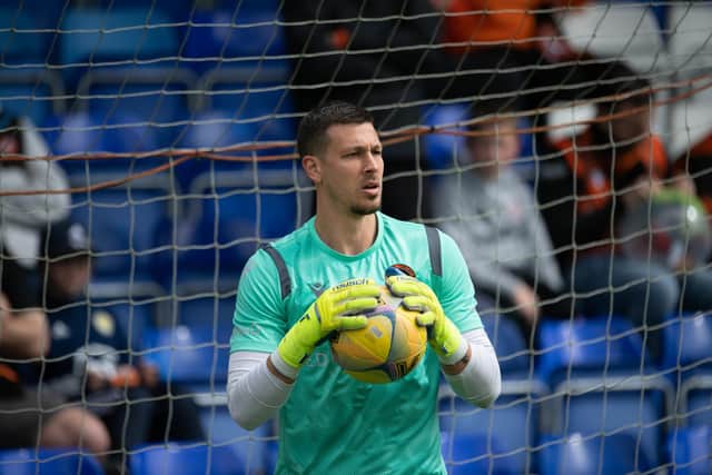 Goalkeeper Benjamin Siegrist is one of five first-team departures from Dundee United. (Photo by Paul Devlin / SNS Group)