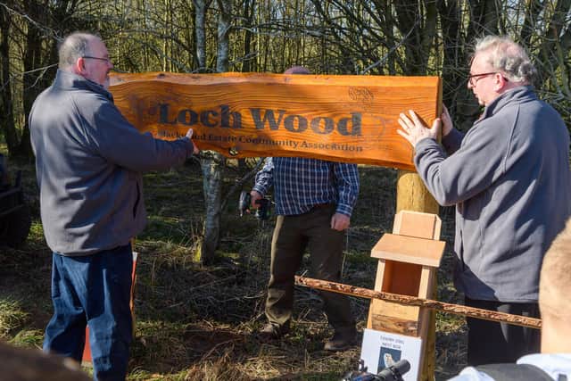 Loch Wood, at Blackwood Estate, has officially opened to the public after a community buyout in early 2021. Picture: Ian Georgeson
