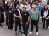 STAC CEO Paul Wilson at front centre, with STAC team, advisers and cohort. Picture: Stewart Attwood