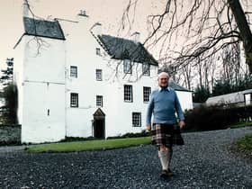 Sir William Macpherson at his home, Newton Castle, Blairgowrie (Picture: Allan Milligan)